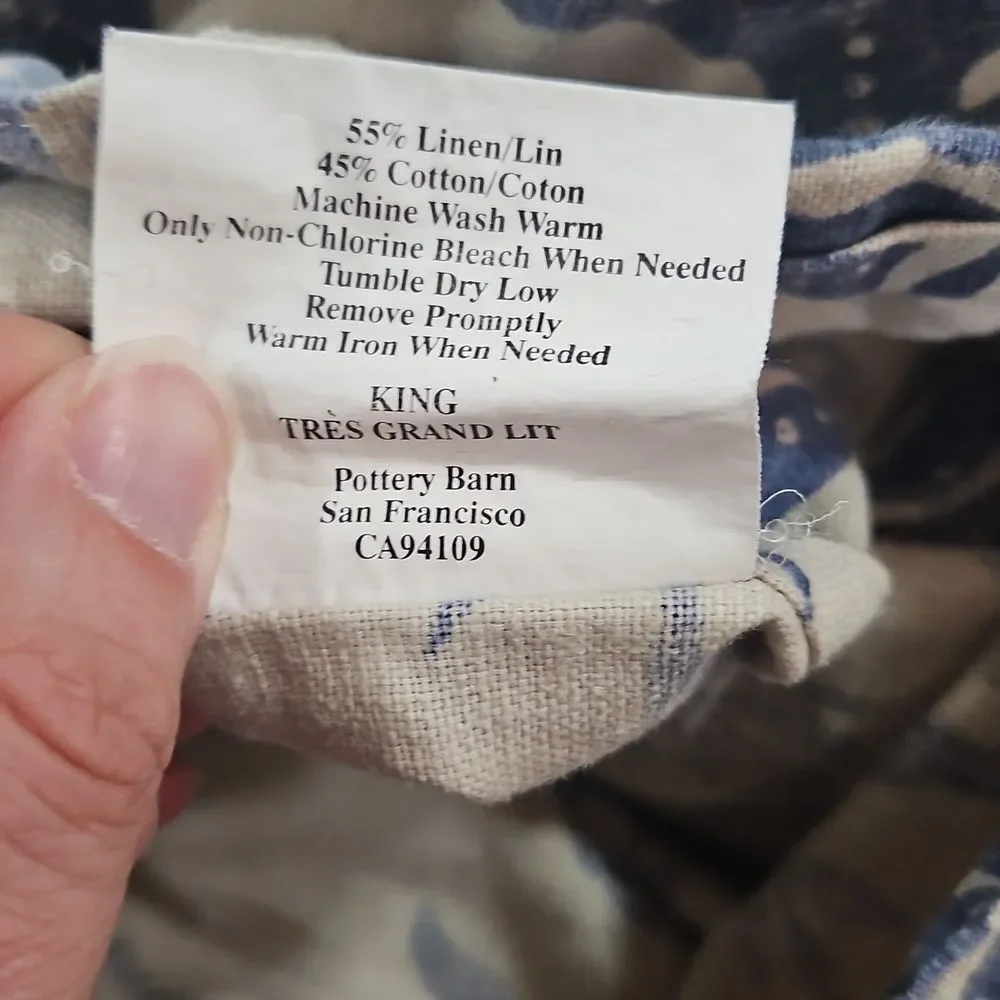 Pottery Barn Marianna Floral Palampore Medallion Duvet California King Linen